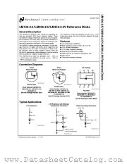 LM136-2.5 datasheet pdf National Semiconductor