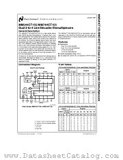 MM54HCT155 datasheet pdf National Semiconductor