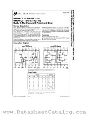 MM54HCT112 datasheet pdf National Semiconductor