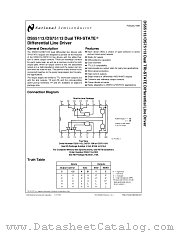 DS55113 datasheet pdf National Semiconductor
