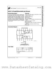 DS75114 datasheet pdf National Semiconductor
