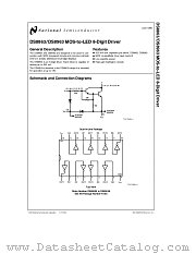 DS8863 datasheet pdf National Semiconductor
