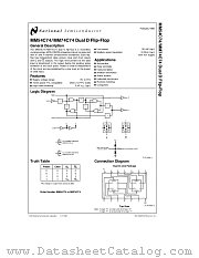 MM54C74 datasheet pdf National Semiconductor