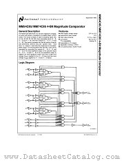 MM74C85 datasheet pdf National Semiconductor