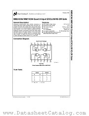 MM54C86 datasheet pdf National Semiconductor