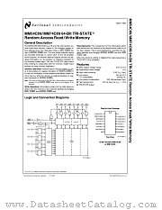MM74C89 datasheet pdf National Semiconductor