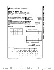 MM74C164 datasheet pdf National Semiconductor
