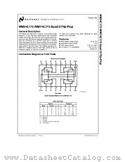 MM74C175 datasheet pdf National Semiconductor
