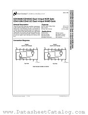 CD4002M datasheet pdf National Semiconductor