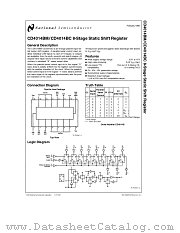 CD4014BC datasheet pdf National Semiconductor