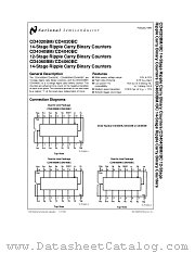 CD4040BC datasheet pdf National Semiconductor