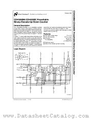 CD4029BC datasheet pdf National Semiconductor