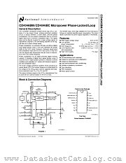 CD4046BC datasheet pdf National Semiconductor