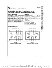 CD4049UBM datasheet pdf National Semiconductor