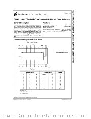 CD4512BC datasheet pdf National Semiconductor