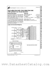 CD4514BC datasheet pdf National Semiconductor