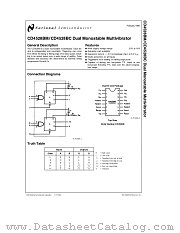 CD4528BC datasheet pdf National Semiconductor