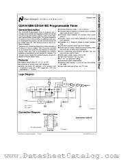 CD4541BC datasheet pdf National Semiconductor