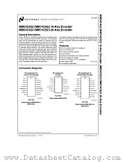 MM74C922 datasheet pdf National Semiconductor