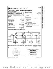 CD4016M datasheet pdf National Semiconductor