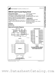 MM5483 datasheet pdf National Semiconductor