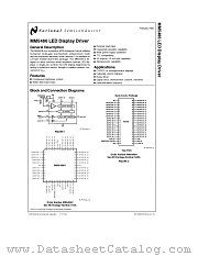 MM5486 datasheet pdf National Semiconductor