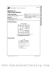 DM74ALS11A datasheet pdf National Semiconductor