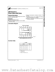 DM74ALS21A datasheet pdf National Semiconductor