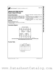 DM74ALS32 datasheet pdf National Semiconductor