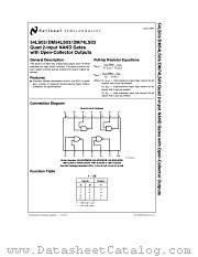 54LS03 datasheet pdf National Semiconductor