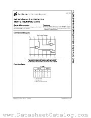 DM74LS10 datasheet pdf National Semiconductor