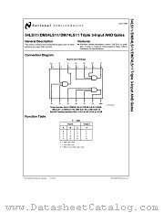 DM74LS11 datasheet pdf National Semiconductor