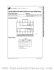 DM74LS20 datasheet pdf National Semiconductor