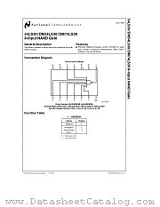 54LS30 datasheet pdf National Semiconductor