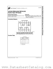 DM54LS32 datasheet pdf National Semiconductor