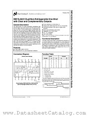 DM74LS221 datasheet pdf National Semiconductor