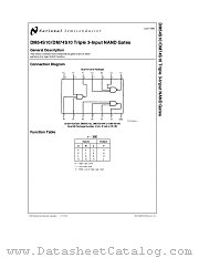 DM54S10 datasheet pdf National Semiconductor
