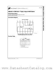 DM54S11 datasheet pdf National Semiconductor