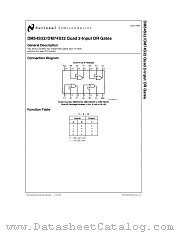 DM54S32 datasheet pdf National Semiconductor