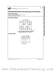 DM54S86 datasheet pdf National Semiconductor