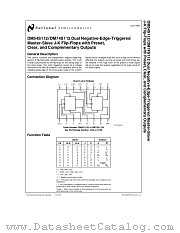 DM74S112 datasheet pdf National Semiconductor