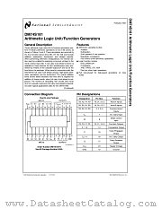 DM74S181 datasheet pdf National Semiconductor