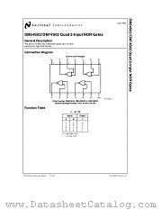 DM54S02 datasheet pdf National Semiconductor