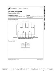 DM5404 datasheet pdf National Semiconductor