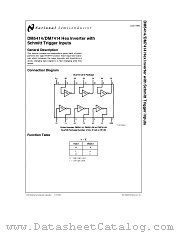 DM7414 datasheet pdf National Semiconductor