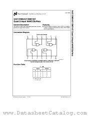 DM5437 datasheet pdf National Semiconductor
