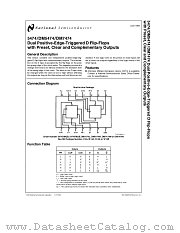 5474 datasheet pdf National Semiconductor