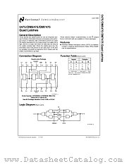 DM5475 datasheet pdf National Semiconductor