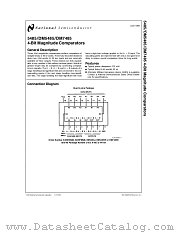 DM5485 datasheet pdf National Semiconductor