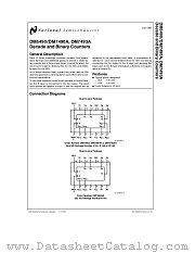 DM7493A datasheet pdf National Semiconductor